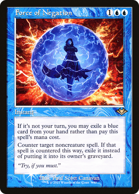 Force of Negation (MH1-009) - Modern Horizons 1 Timeshifts Etched Foil