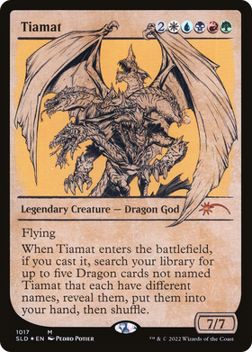 Tiamat (SLD-1017) - Secret Lair Drop: (Showcase) Foil