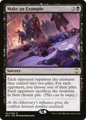 Make an Example (PPSNC-37P) - New Capenna Commander Promos Foil