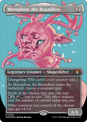 Morophon, the Boundless (CMM-1058) - Commander Masters (Borderless) Foil