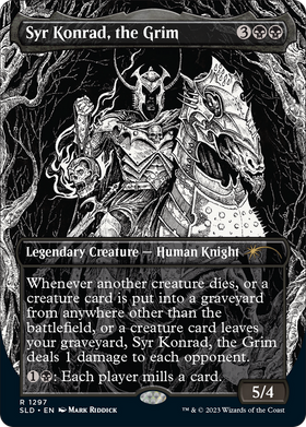 Syr Konrad, the Grim (SLD-1297) - Secret Lair Drop (Borderless) Foil