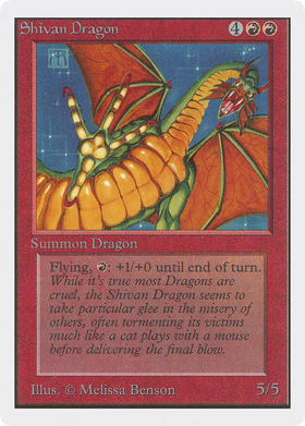 Shivan Dragon (2ED-175) - Unlimited Edition