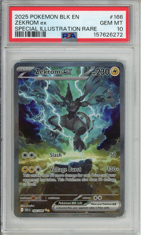 Pokemon Graded: Zekrom ex 166/86 Black Bolt (2025) SIR PSA 10