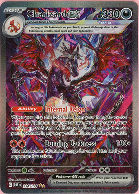 Pokemon Single: Charizard ex 234/91 Paldean Fates (2024) IR Holo NM