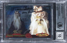 Jerome Blake "w/Insc" Signed 2001 Star Wars Evolution #57 Card Auto 10! BAS Slab