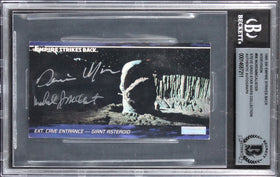 (2) Muren & McAlister Signed 1995 Star Wars ESB Widevision #86 Card BAS Slabbed