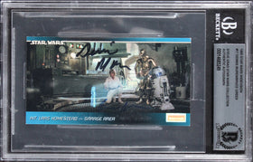 Dennis Muren & Bruce Green Signed 1995 Star Wars Widevision #17 Card BAS Slabbed
