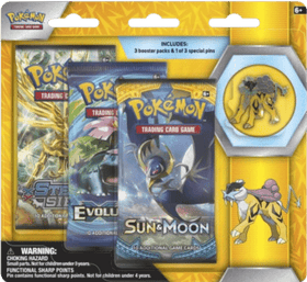 Legendary Beasts Raikou Pin 3-Pack Blister