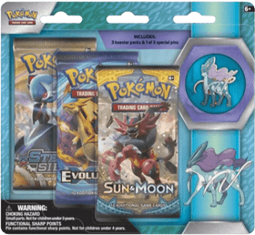 Legendary Beasts Suicune Pin 3-Pack Blister