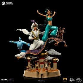 PRE-ORDER: Iron Studios Disney Classics Aladdin and Jasmine Deluxe Art Scale 1/10 Statue