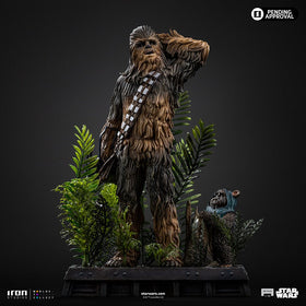 PRE-ORDER: Iron Studios Star Wars Chewbacca and Tokkat 1/10 Art Scale Statue