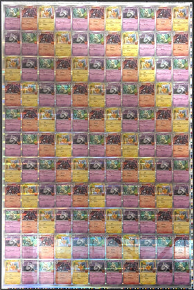 Uncut Sheet Trick or Trade Card 2023 Foil Cards
