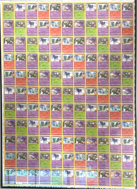 Uncut Sheet Trick or Trade Card 2023 Foil Cards