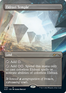 Eldrazi Temple (SLD-1154) - Secret Lair Drop (Borderless) Foil