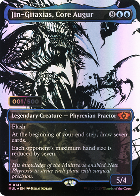 Jin-Gitaxias, Core Augur (MUL-141Z) - Multiverse Legends: (Showcase) (Borderless) Foil