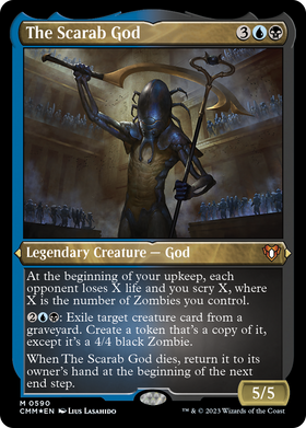 The Scarab God (CMM-590) - Commander Masters Etched Foil
