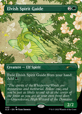 Elvish Spirit Guide (SLD-423) - Secret Lair Drop (Borderless) Foil