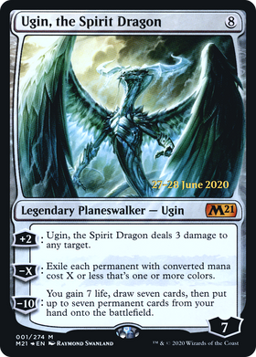 Ugin, the Spirit Dragon (PRE-01S) - Core Set 2021 Promos Foil