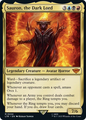 Sauron, the Dark Lord (LTR-224) - The Lord of the Rings: Tales of Middle-earth Foil