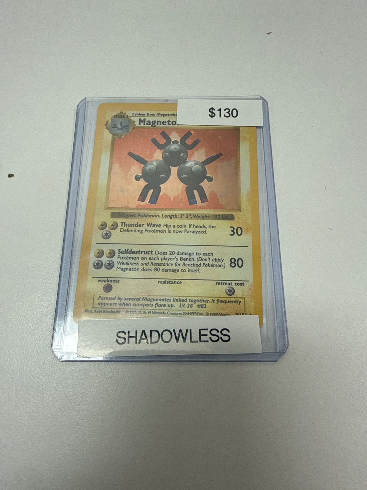 Pokemon Magneton Shadowless Holo #9/102