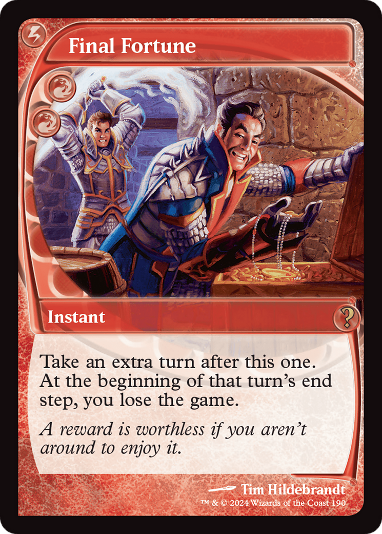 Final Fortune (MB2-190) - Mystery Booster 2 Foil