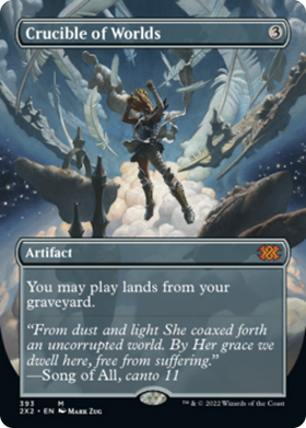 Crucible of Worlds (2X2-393) - Double Masters 2022 (Borderless) Foil