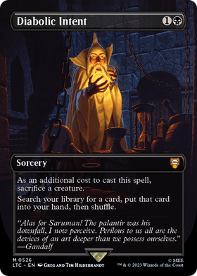 Diabolic Intent (LTC-526) - Tales of Middle-earth Commander (Borderless) Foil