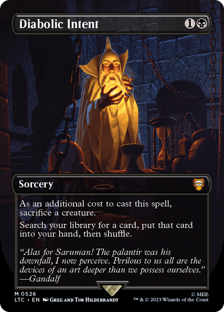 Diabolic Intent (LTC-526) - Tales of Middle-earth Commander (Borderless)