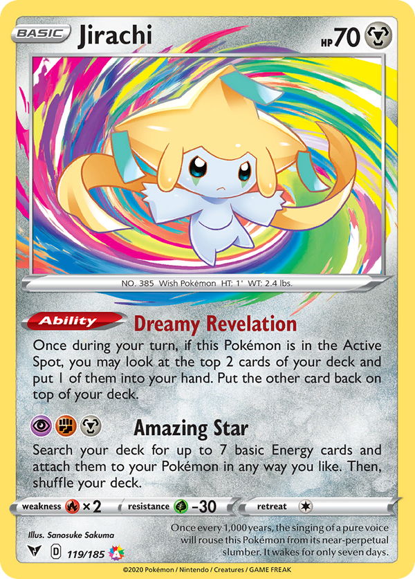 Jirachi 119 185 Vivid Voltage Holofoil