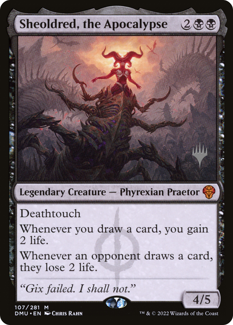 Sheoldred, the Apocalypse (PPDMU-107P) - Dominaria United Promos Foil
