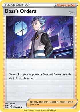 Boss's Orders 132 172 Brilliant Stars Reverse Holofoil