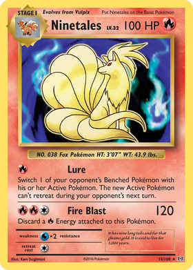 Ninetales 15 108 Evolutions Reverse Holofoil