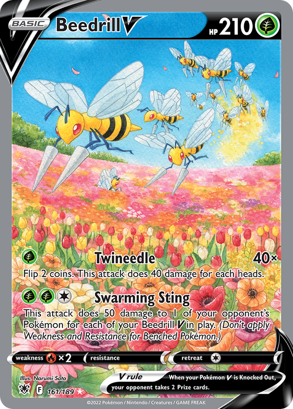 Beedrill V 161 189 Astral Radiance Holofoil