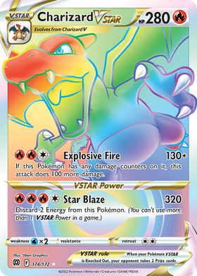 Charizard Vstar 174 172 Brilliant Stars Holofoil
