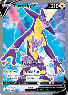 Toxtricity V 182 192 Rebel Clash Holofoil