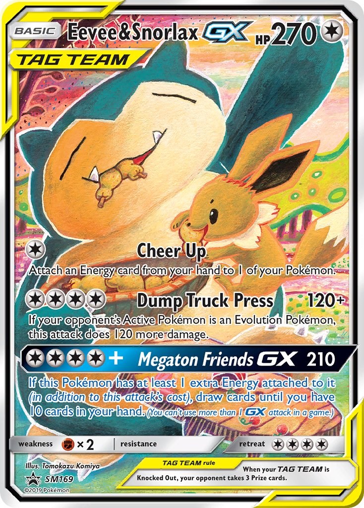Eevee & Snorlax GX - SM169 - SM169 - (SM Promos)