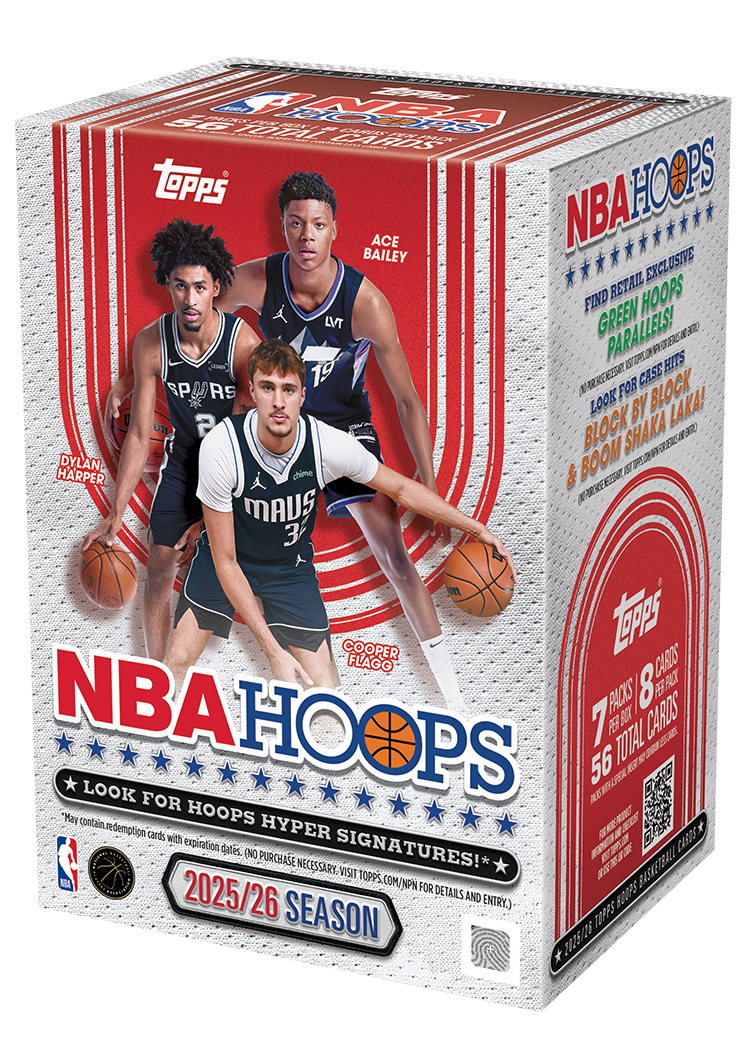 2025/26 Topps NBA Hoops Basketball Blaster 40 Box Case