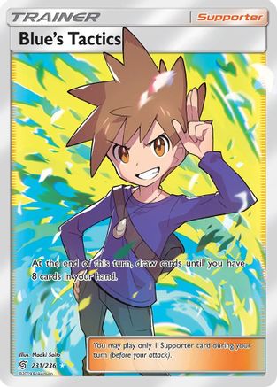 Blue's Tactics (Full Art) (231/236) - SM  Unified Minds Holofoil