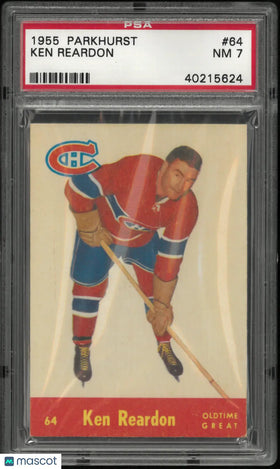 1955 Parkhurst Hockey Ken Reardon PSA 7
