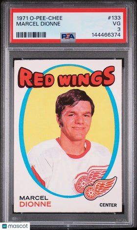 1971 O-Pee-Chee OPC Marcel Dionne RC Rookie #133 PSA 3