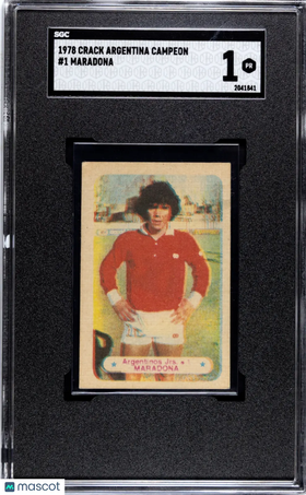 1978 Crack Argentina Campeon Maradona #1 SGC 1