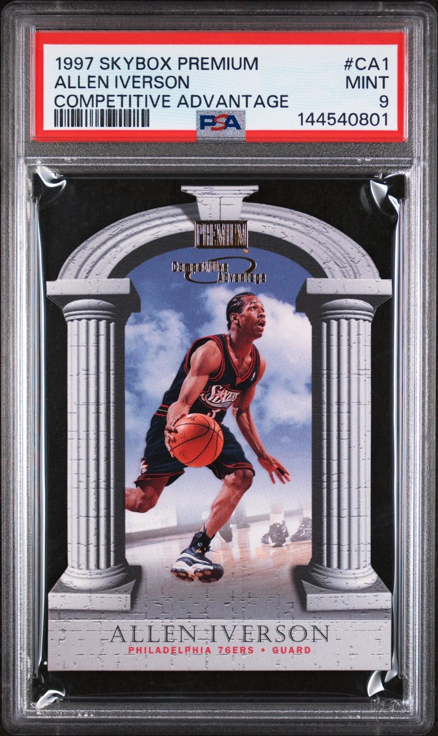 1997 Skybox Premium Competitive Advantage Allen Iverson #CA1 PSA 9
