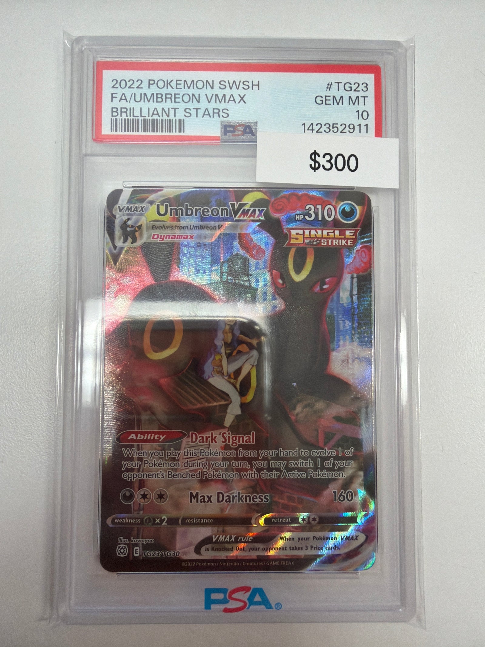 Pokemon Umbreon Vmax TG23/TG30 PSA 10