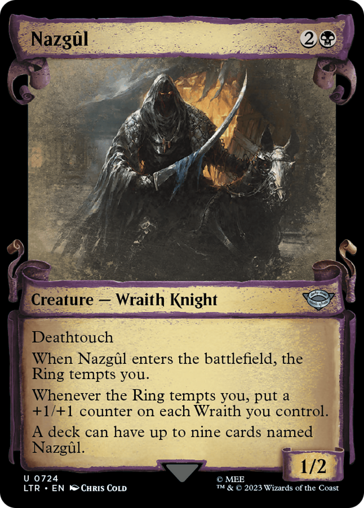 NazgÃ»l (LTR-724) - The Lord of the Rings: Tales of Middle-earth: (Showcase) Foil