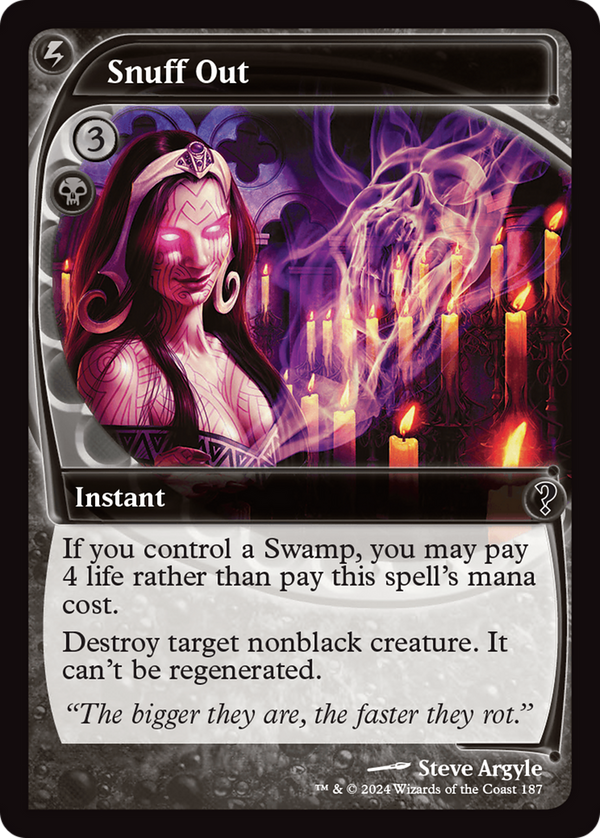 Snuff Out (MB2-187) - Mystery Booster 2 Foil