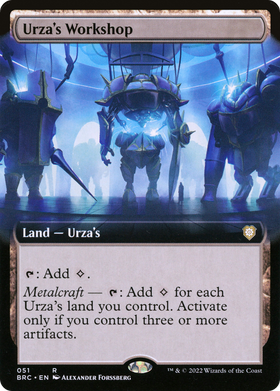 Urza's Workshop (BRC-051) - The Brothers' War Commander: (Extended Art) Foil