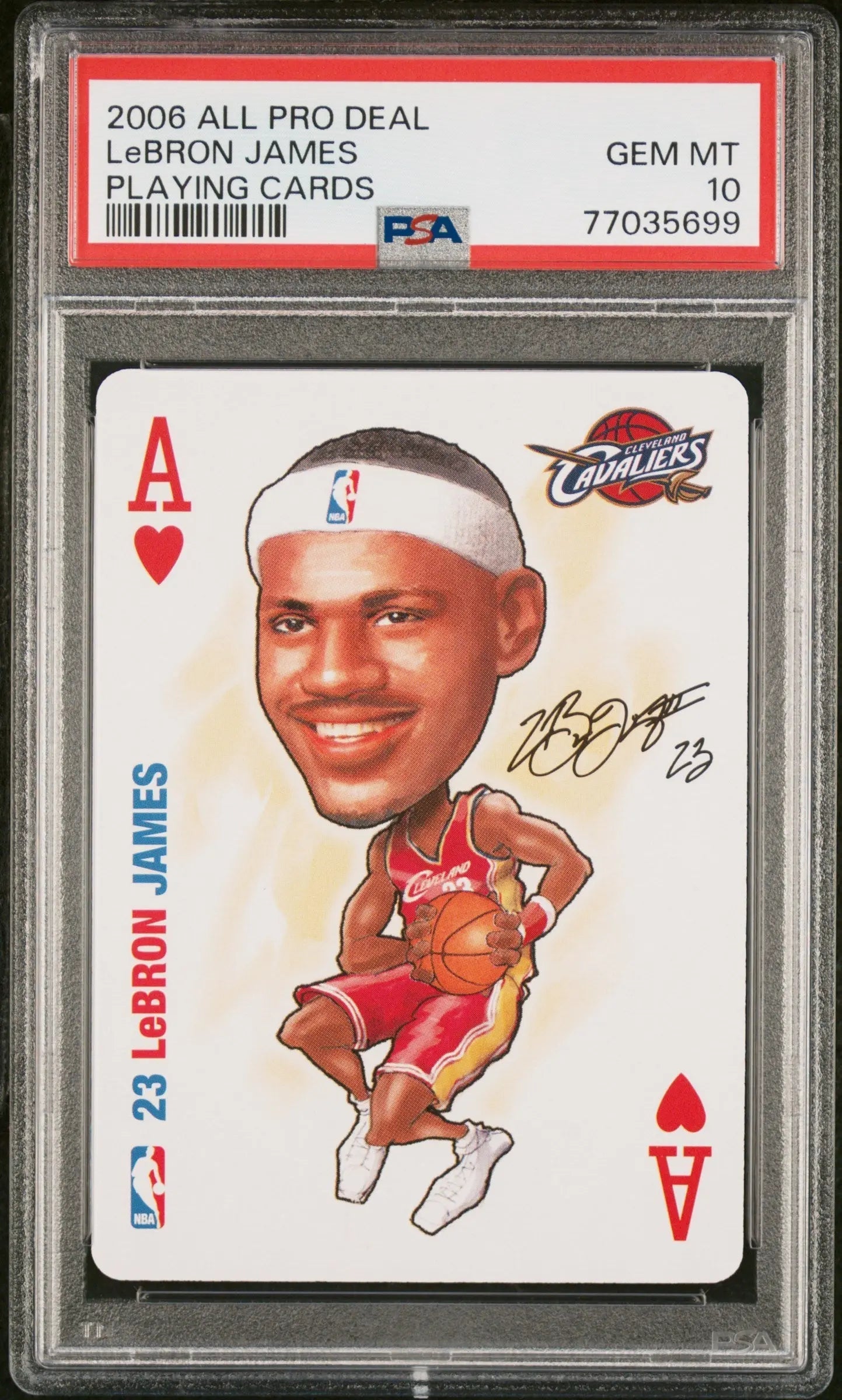 2006 All Pro Deal Playing Cards LeBron James PSA 10 CAVS