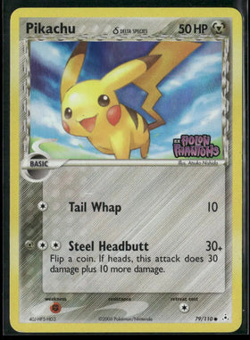 2006 Pokemon EX Holon Phantoms Reverse Holofoil Delta Species Pikachu 79/110 MP