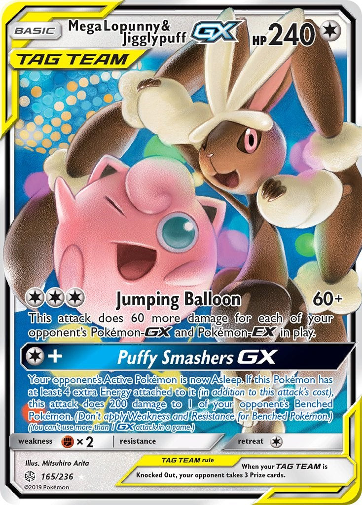 Mega Lopunny & Jigglypuff GX - 165/236 - (SM - Cosmic Eclipse)