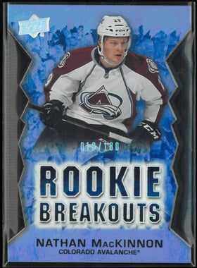 2013-14 Upper Deck Series Two Rookie Breakouts Nathan MacKinnon RC /100